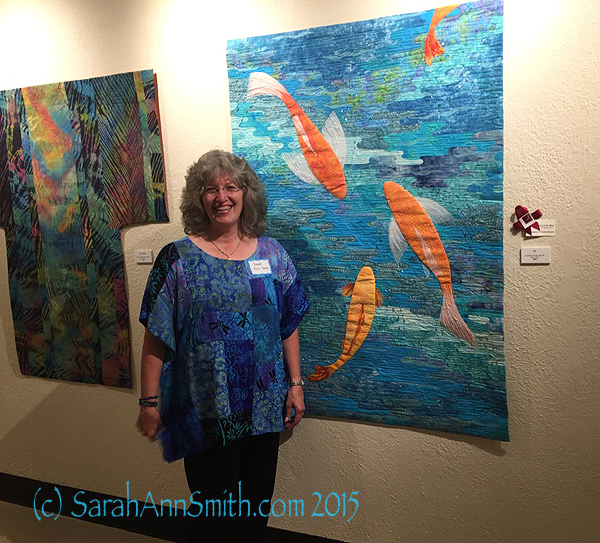 After winning Viewer's Choice for Koi at the Out of the Blue exhibit, Whistler House Museum of Art