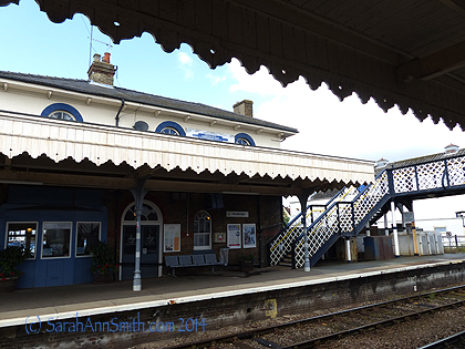 Here's the Woodbridge train station that afternoon, where we began our 4 hour journey (three trains) to York. 