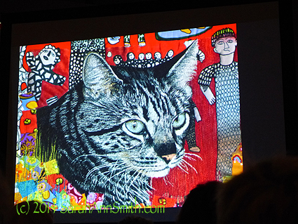 Pam Holliday's quilt of her cat
