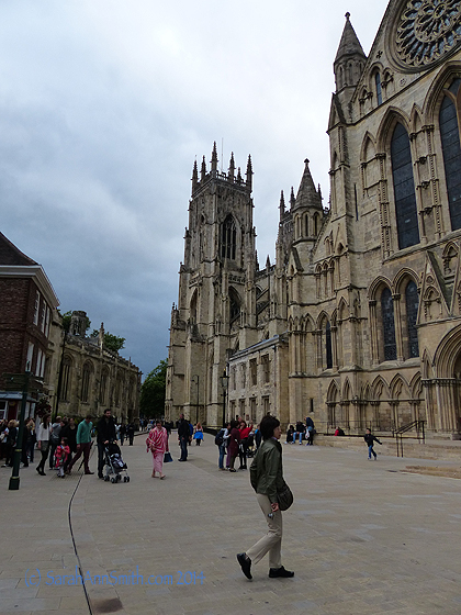 What a day, and it all began here, at the York Minster.  While in England, I learned that a "city" is a place with a cathedral, everything else is a town.  Makes total sense to me!   
