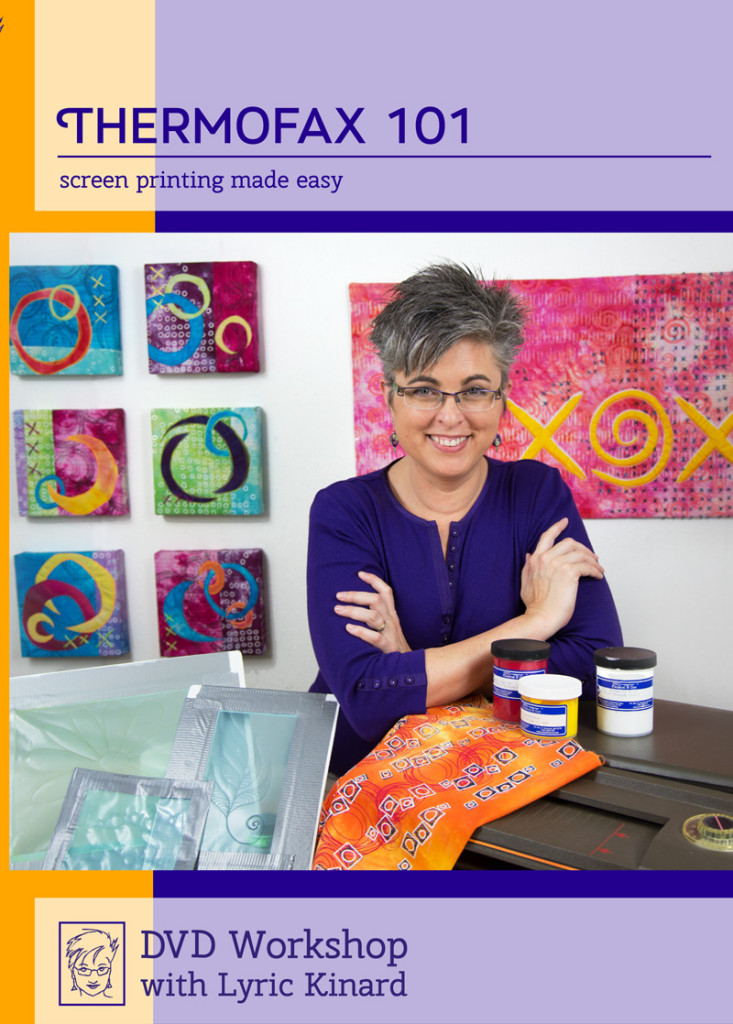 Thermofax 101, Lyric Kinard's new DVD workshop, is totally worth getting.  I can't believe how much she packed in.  Plus, how can anyone not want to spend time with someone with enthusiam and a cute smile?