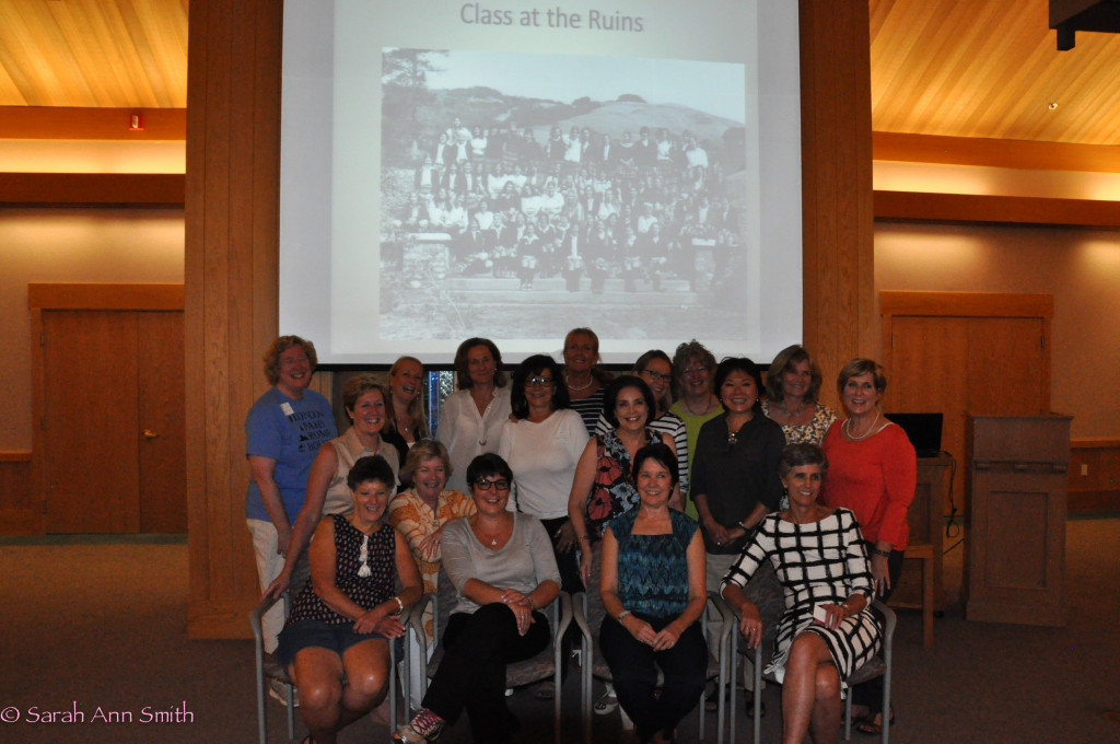 About 1/3 of the San Domenico School Class of 1975--at a class supper at the Dominican University Campus