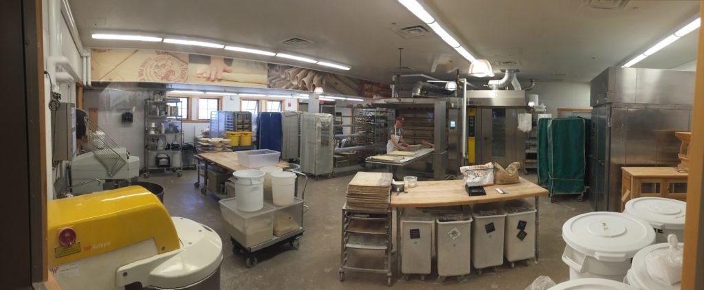Panorama shot on my iPhone of the bakery 