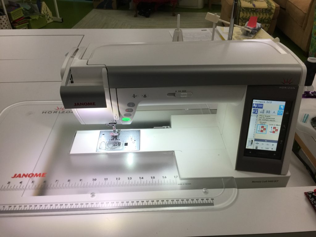 My newest sewing love, the Janome 9400!