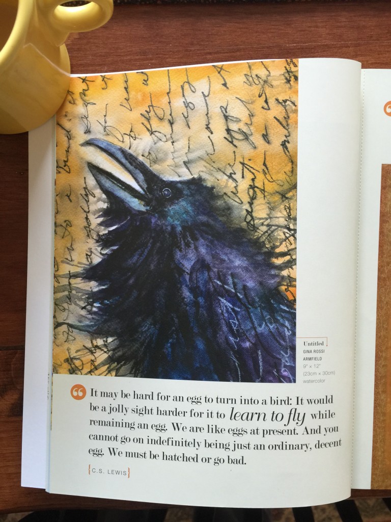 Gina Rossi's crow/raven takes my breath away!